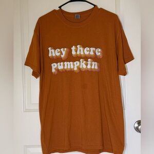 Gildan Orange Short Sleeve Tee - Hey There Pumpkin